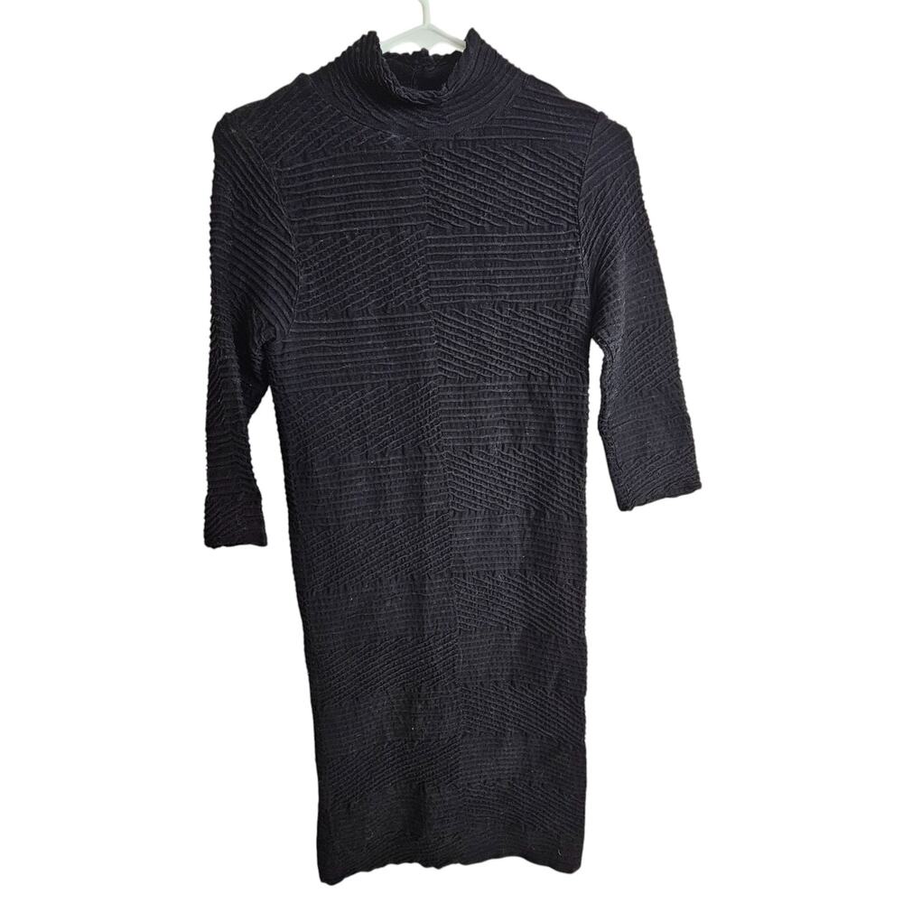 Tees By Tina Womens Textured Mini Dress OS Stretch Classic Date Night Going Out